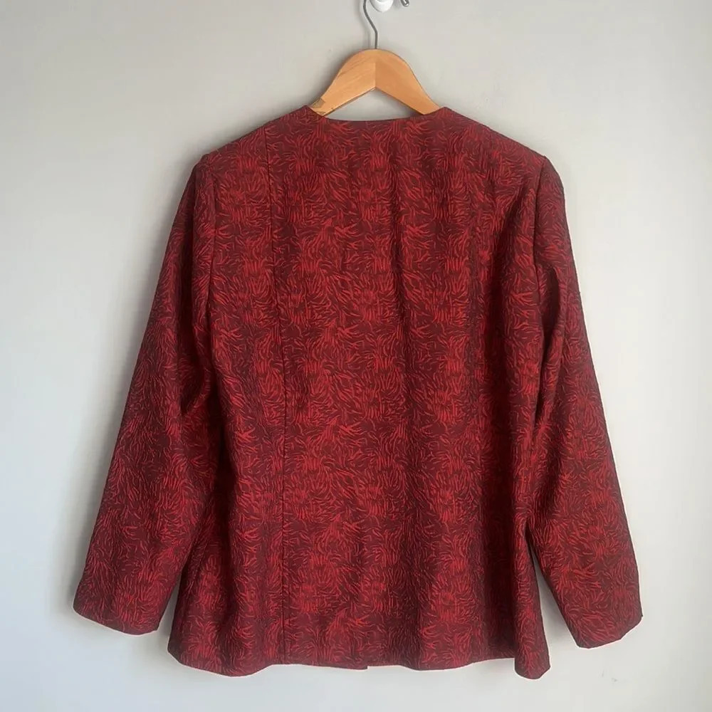 Misook Wispy Pattern Woven Jacket - Picture 4 of 13